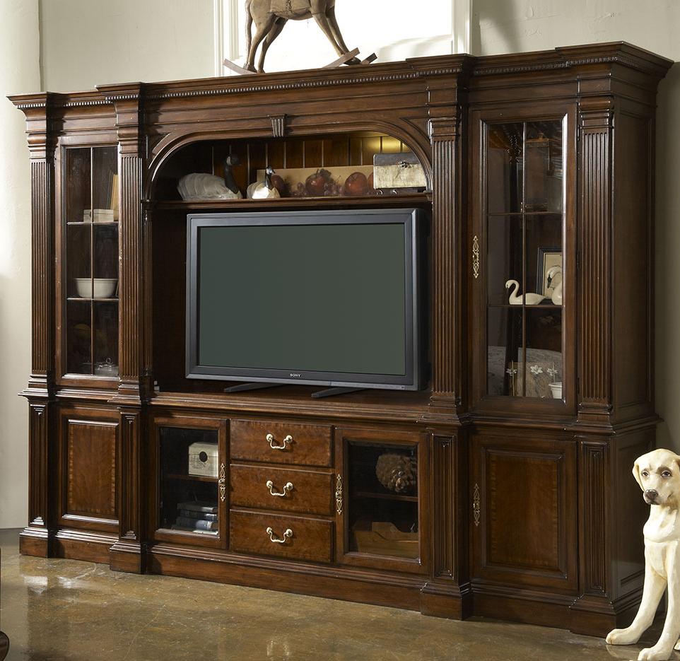 Fine Furniture Design American Cherry Salisbury Six Piece Home Entertainment Wall Unit